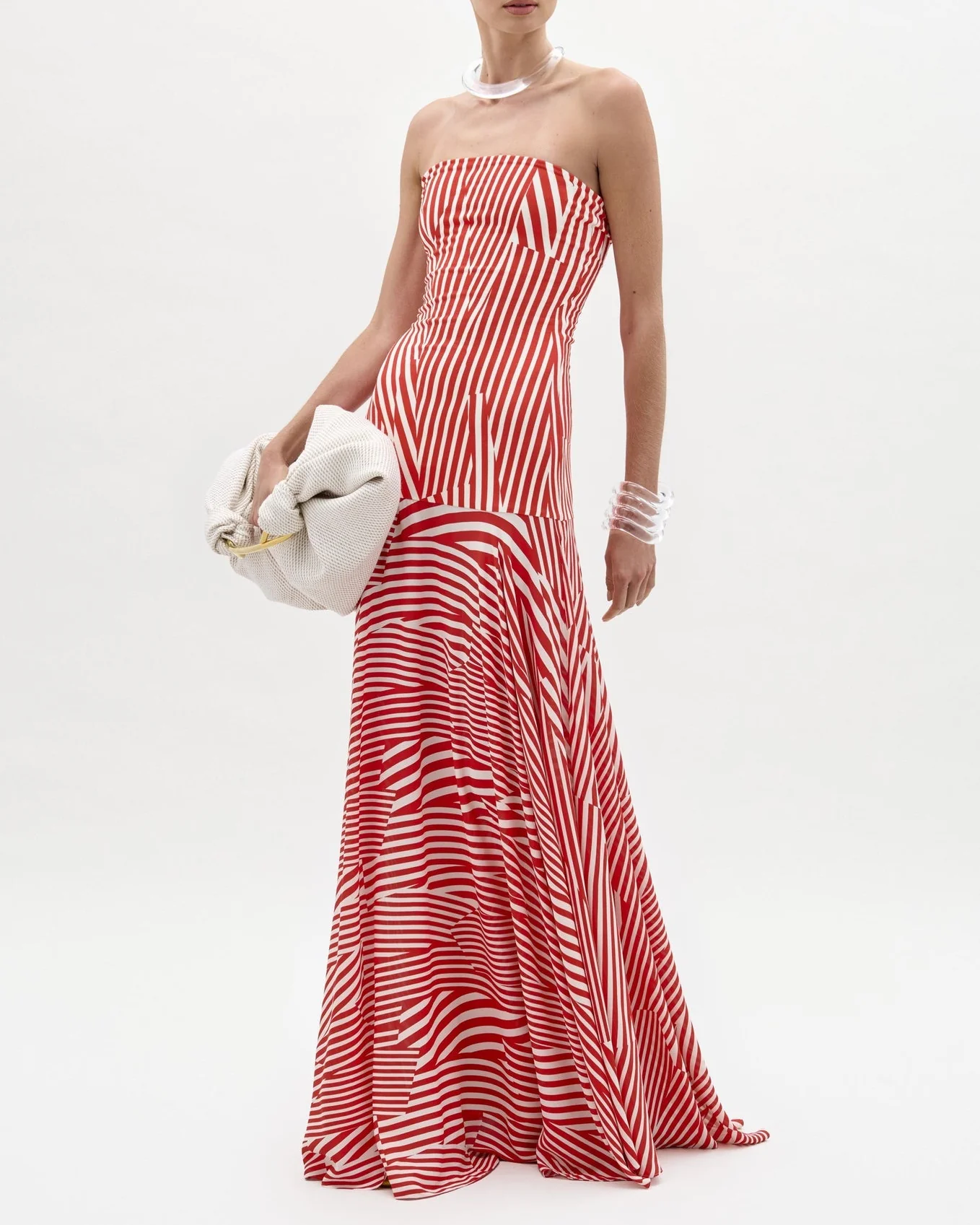 Muriel Dress | Red Stripe