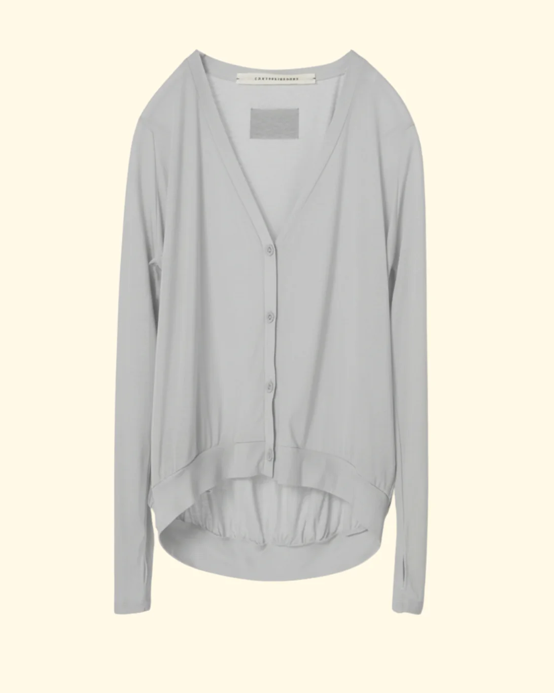 Nadine Raglan Cardigan | Ice Grey