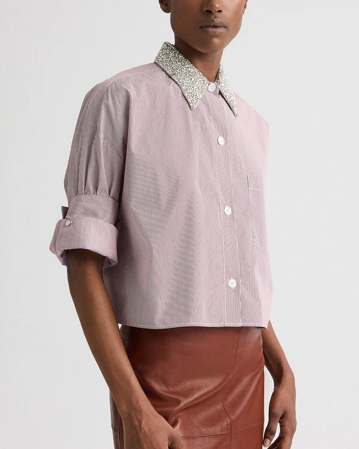Next Ex W/ Crystal Collar | White/Wine - Image 2