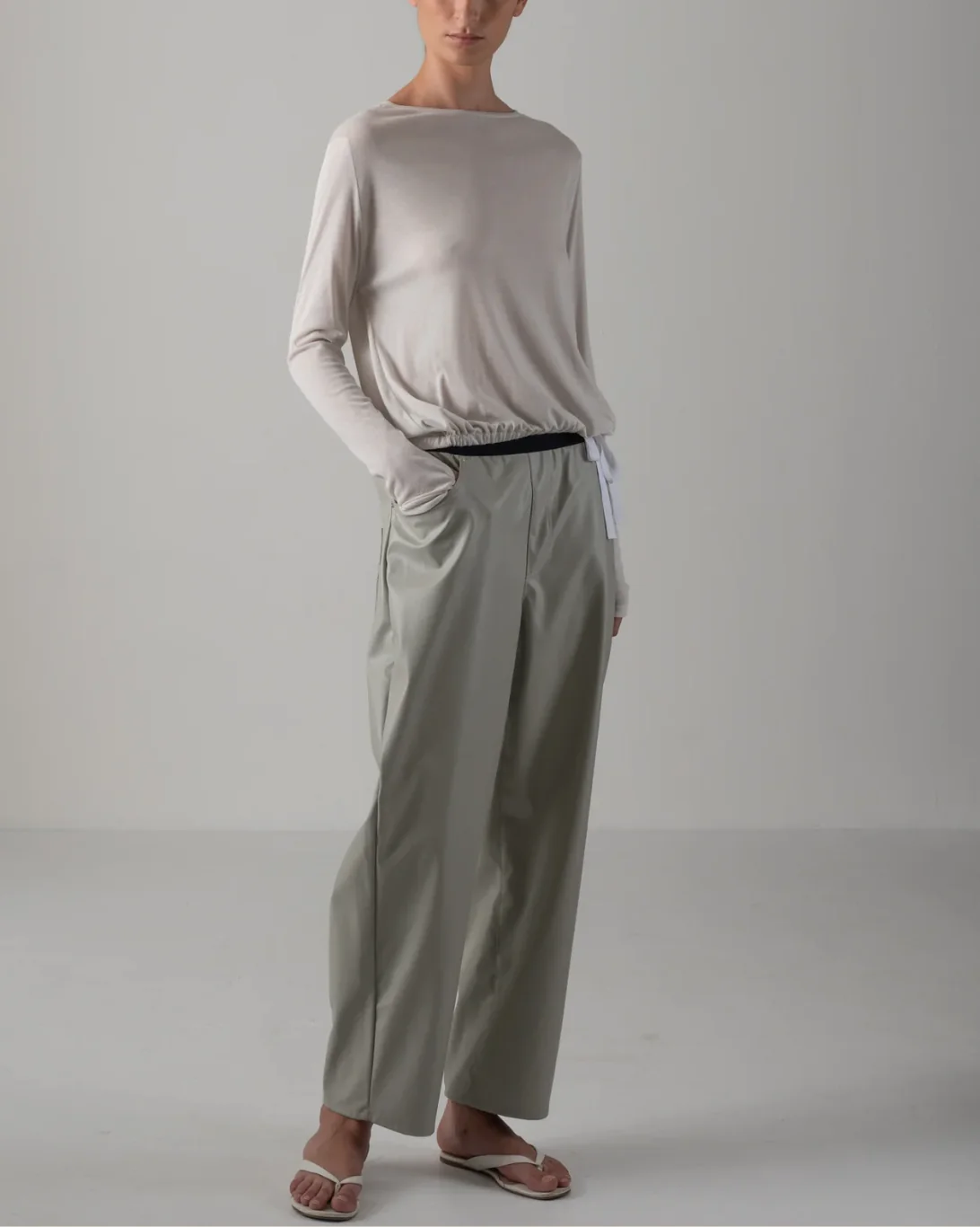Nika L/S Top | Ice Grey - Image 2