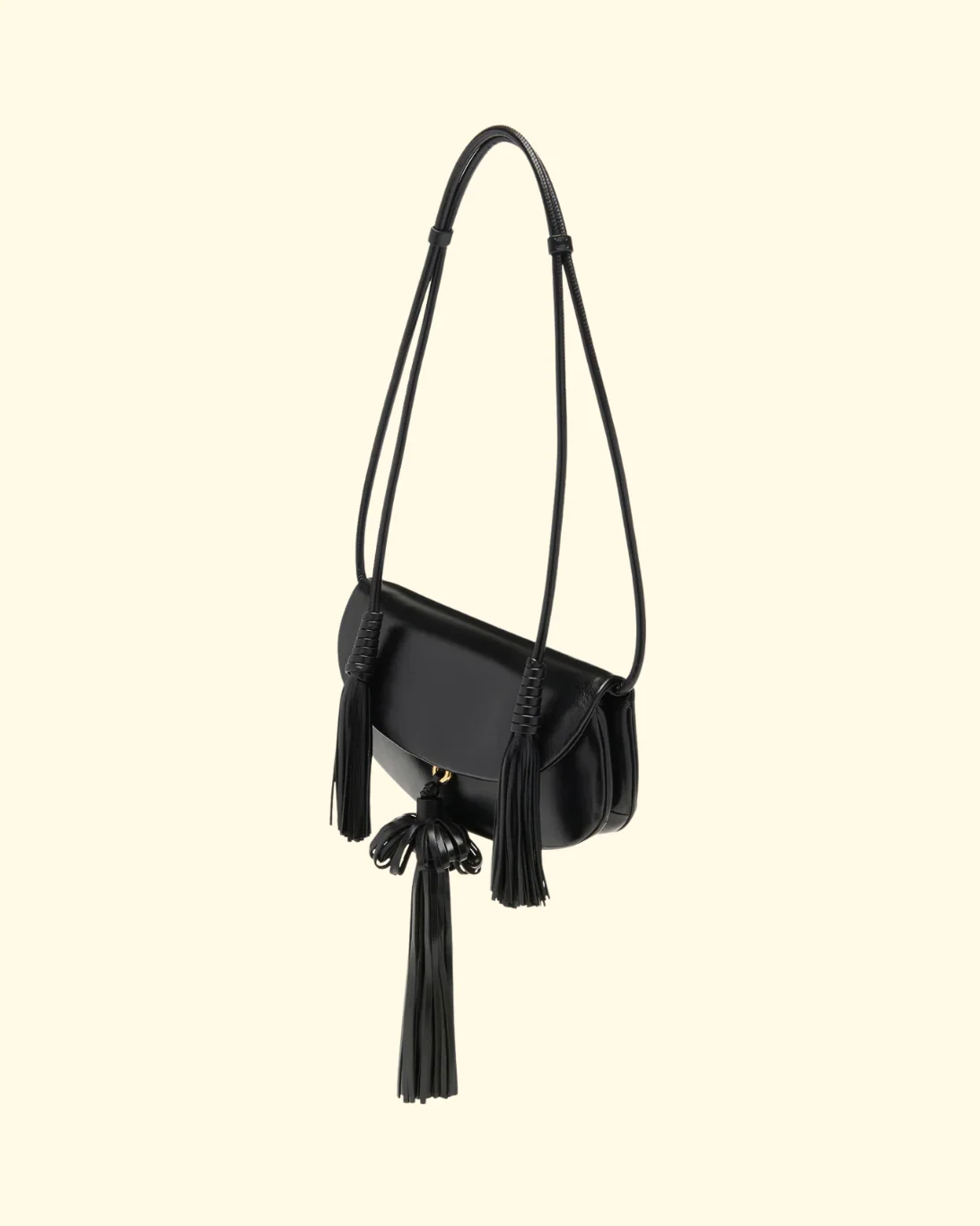 Paloma Tassel Flap Bag | Noir - Image 4
