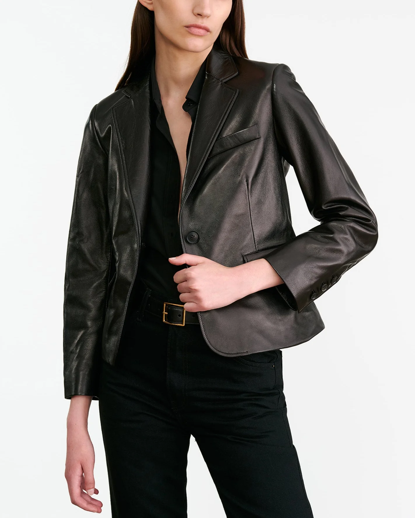 Pascale Leather Jacket | Black - Image 2