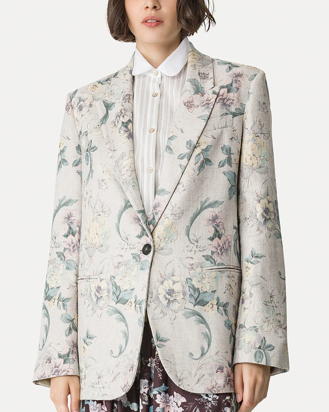 Peonia My Love Hopsack Jacket | Glicine - Image 2