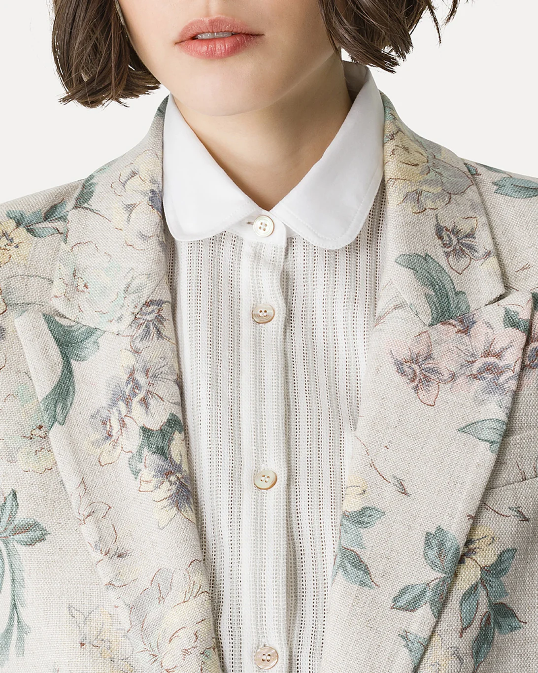 Peonia My Love Hopsack Jacket | Glicine - Image 4