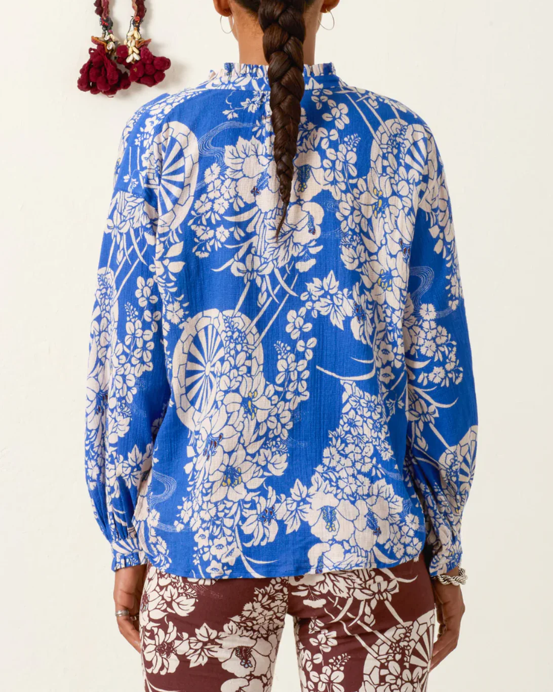 Poet Royal Spoke Blouse | Medium Blue - Image 2