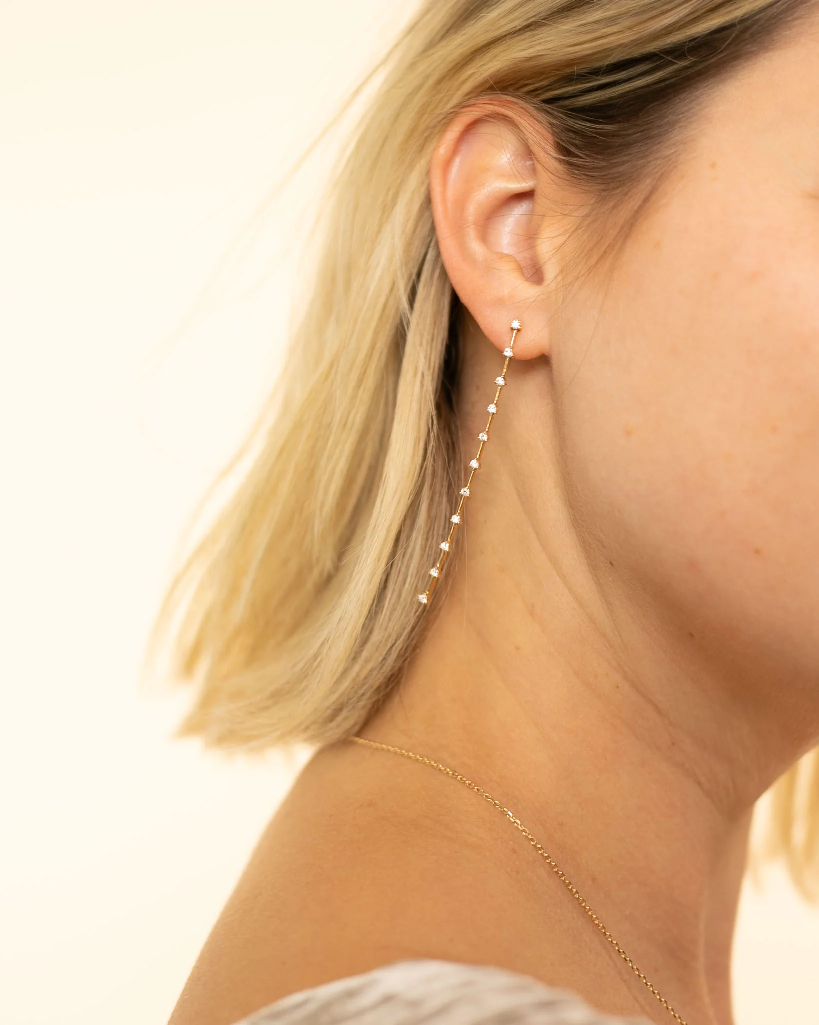 Rain Drip Earrings | Yellow Gold - Image 3