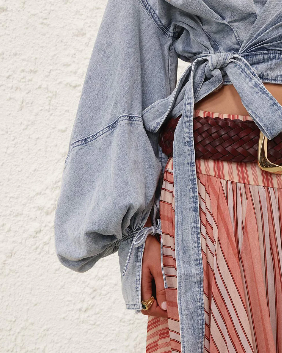 Rebellion Denim Wrap Top | Castaway - Image 4