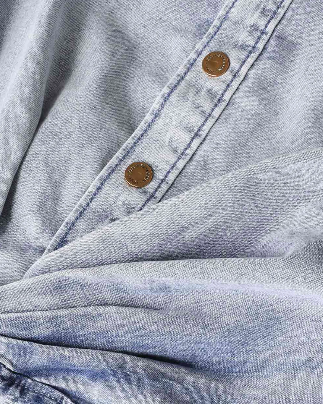 Rebellion Denim Wrap Top | Castaway - Image 5