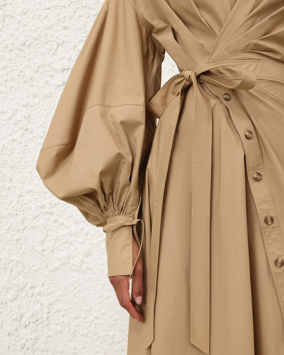 Rebellion Poplin Midi Dress | Olive - Image 3