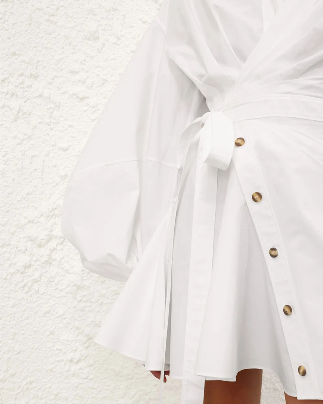 Rebellion Poplin Mini Dress | Ivory - Image 5
