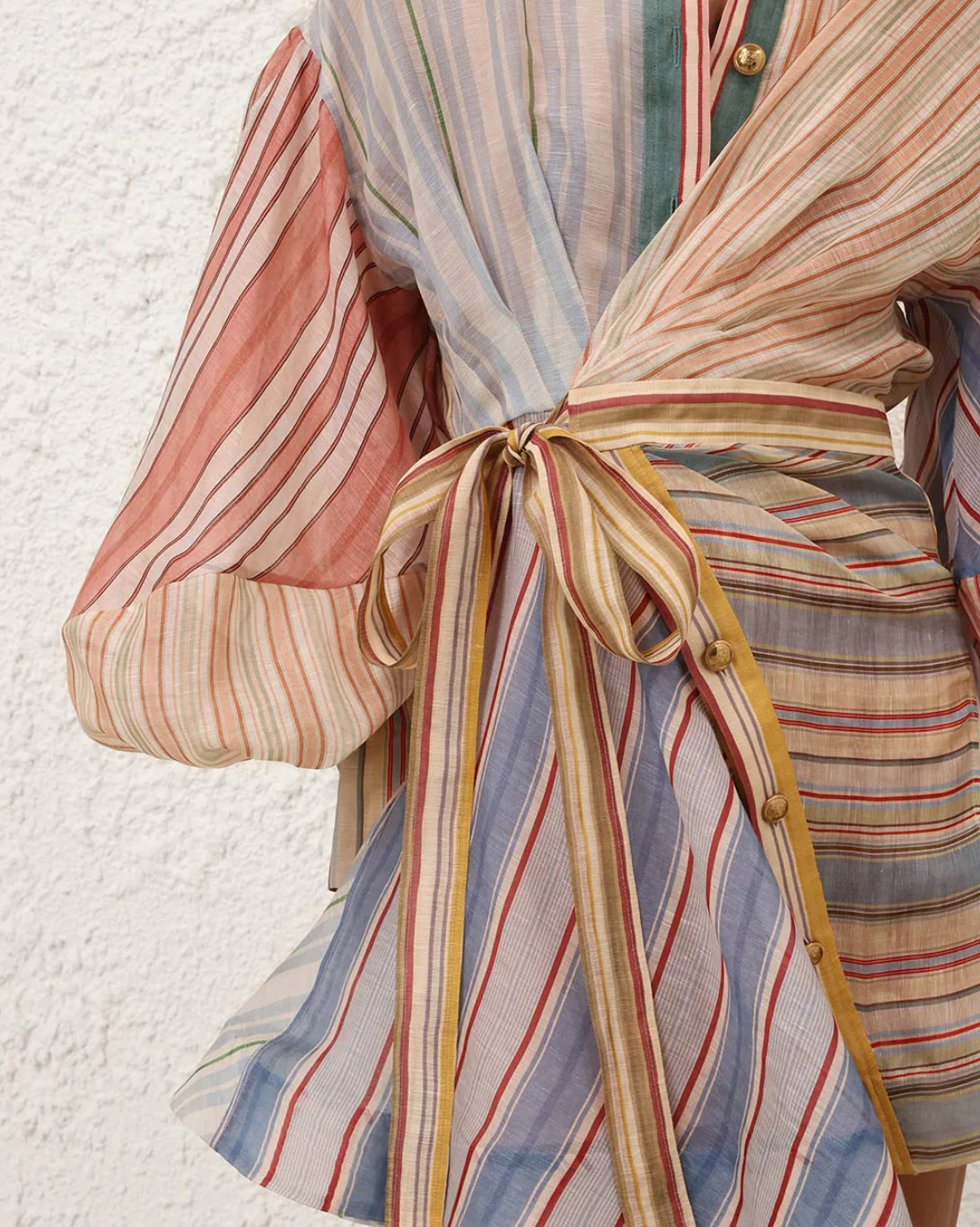 Rebellion Striped Mini Dress | Spliced Stripes - Image 5