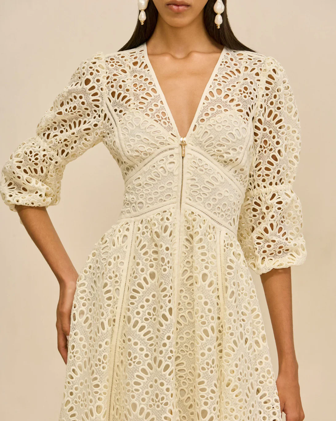 Rosalind Dress | Off White - Image 3