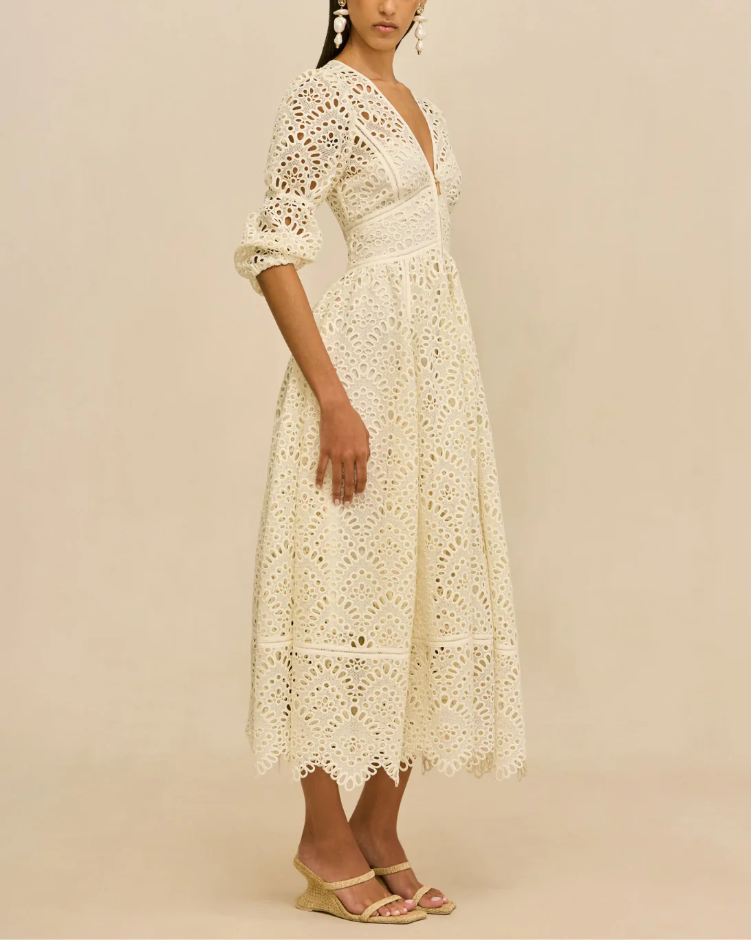 Rosalind Dress | Off White - Image 4