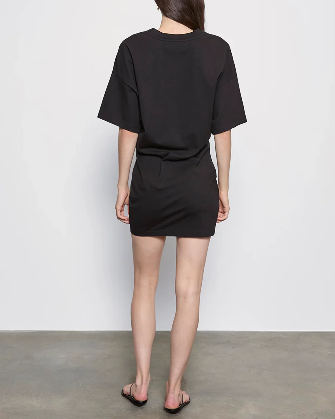 S/S Supima Curve Mini Dress | Black - Image 3