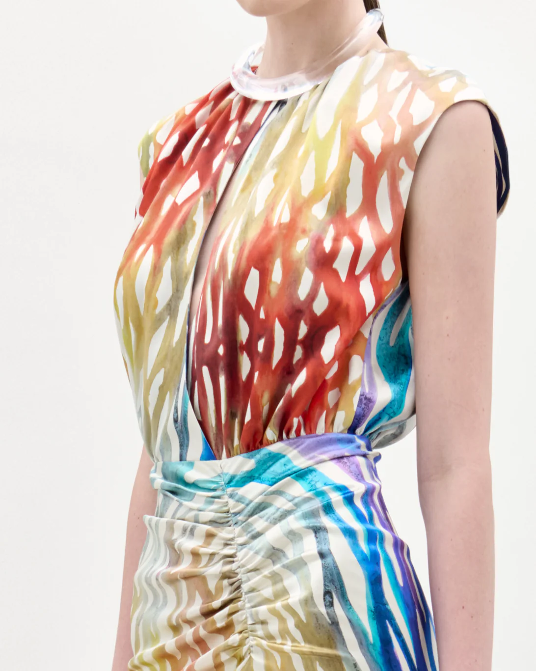 Samaira Dress | Coral Symphony - Image 2