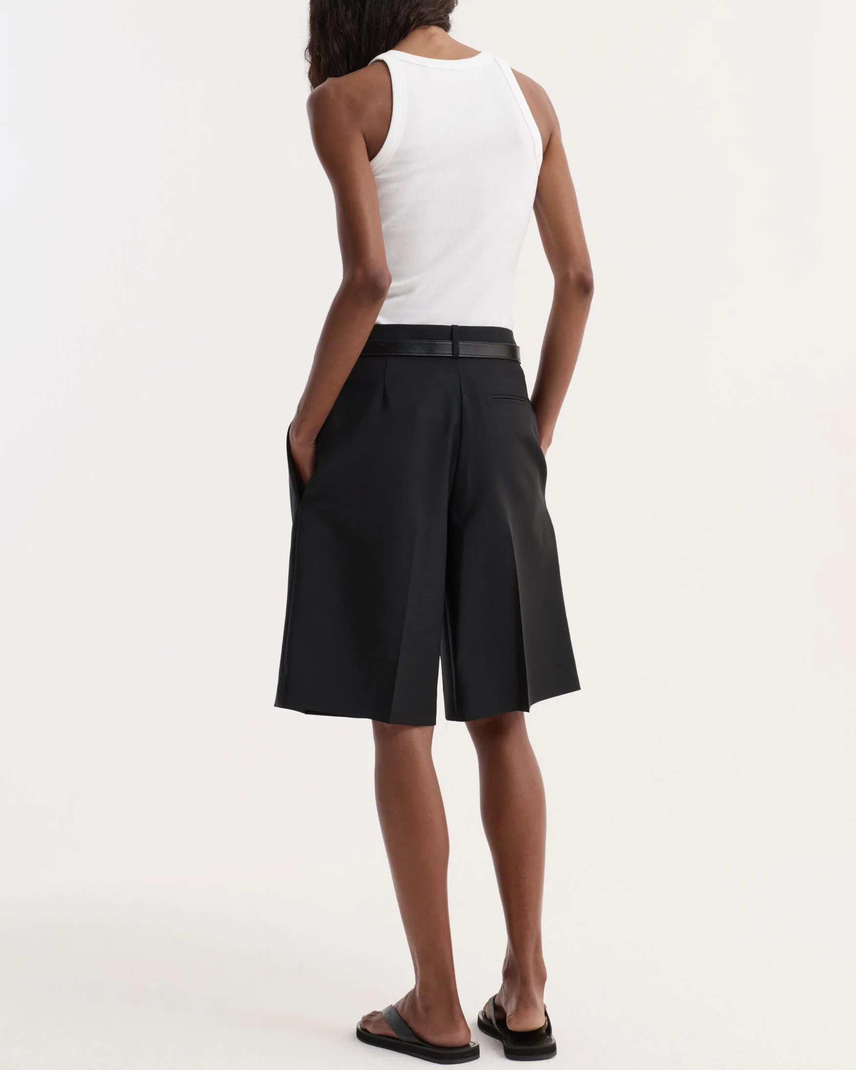 Scoop Neck Rib Top | Optic White - Image 5