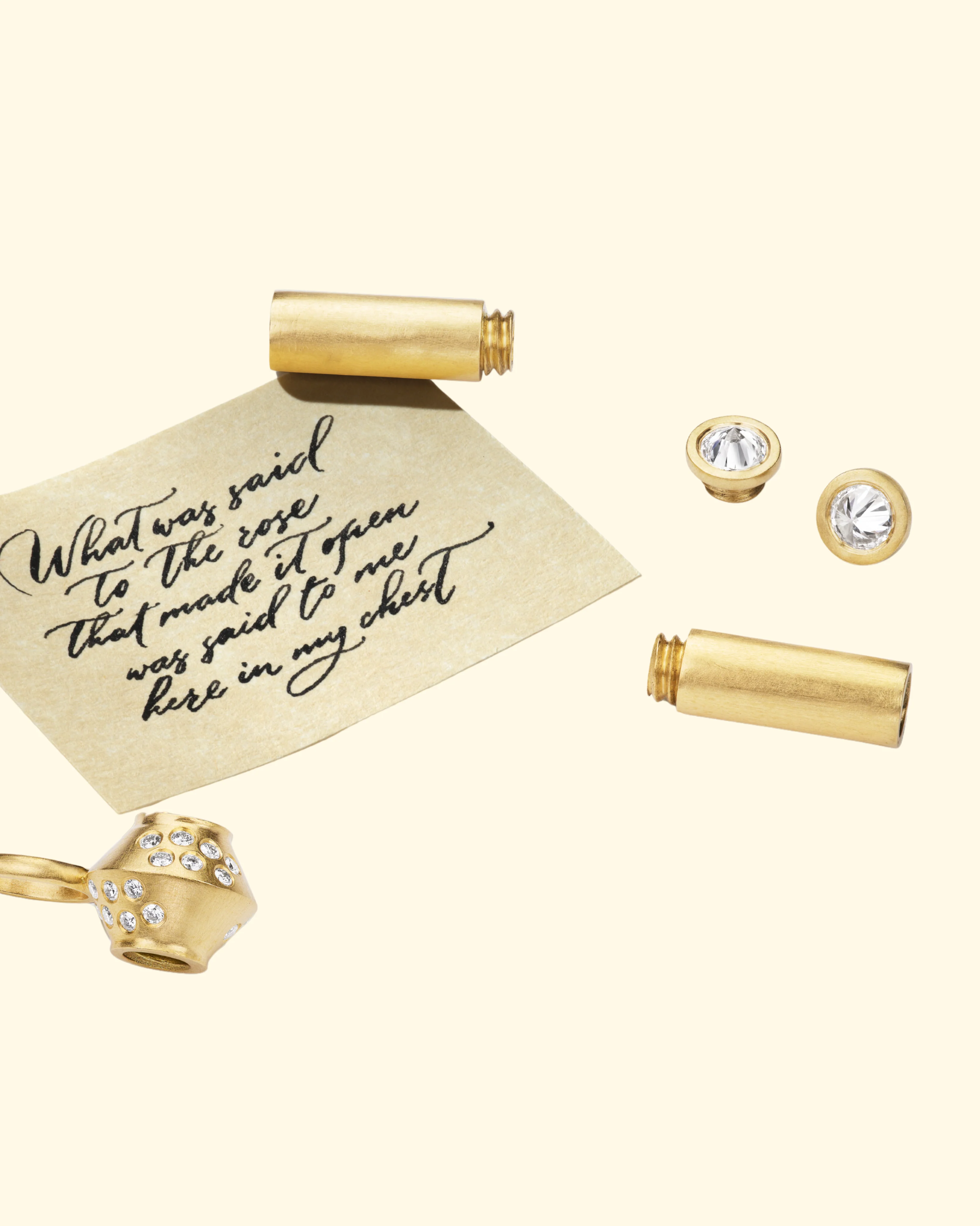 Scroll Pendant With Chain | 18k Yellow Gold - Image 6