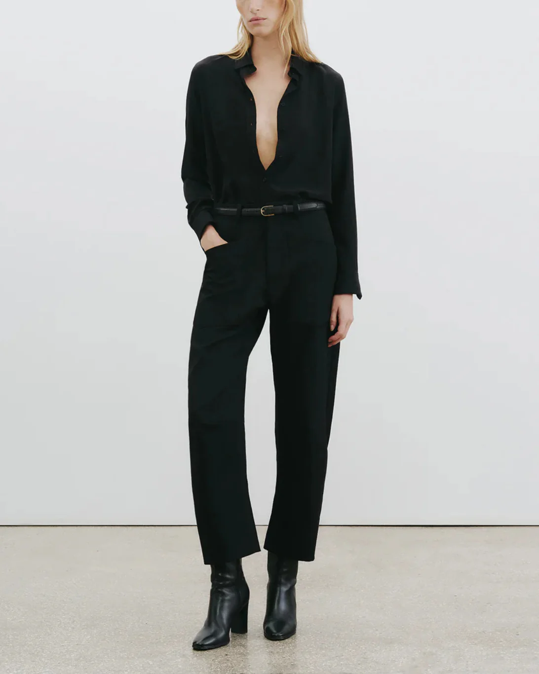 Shon Wool Pant | Black - Image 4