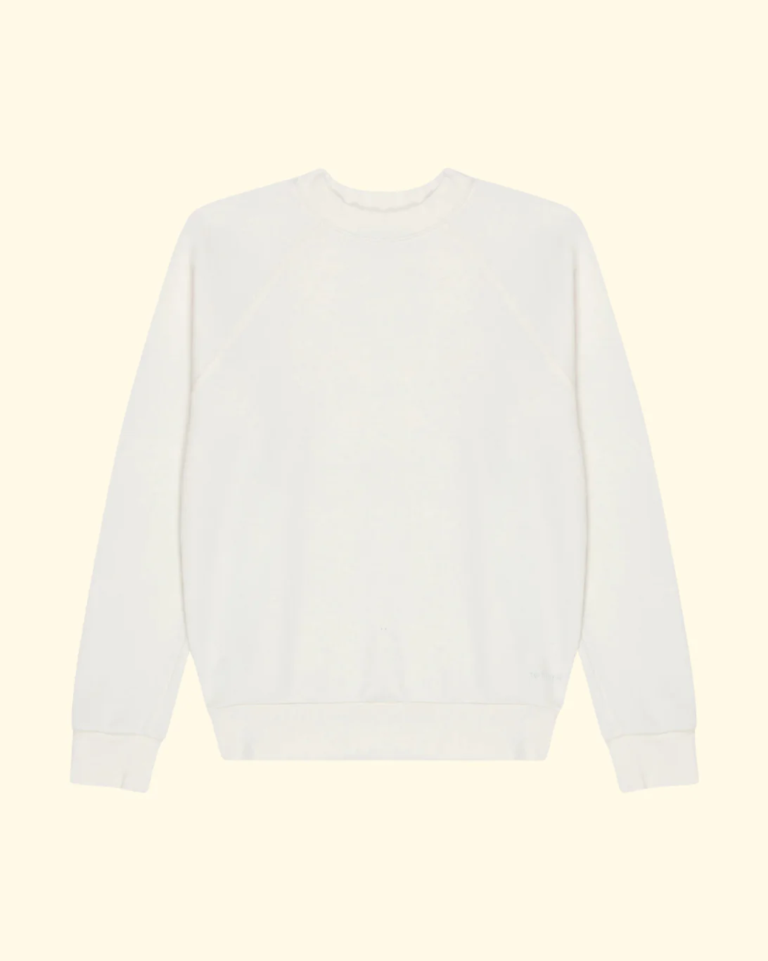 Shrunken Raglan Sweatshirt | Creme