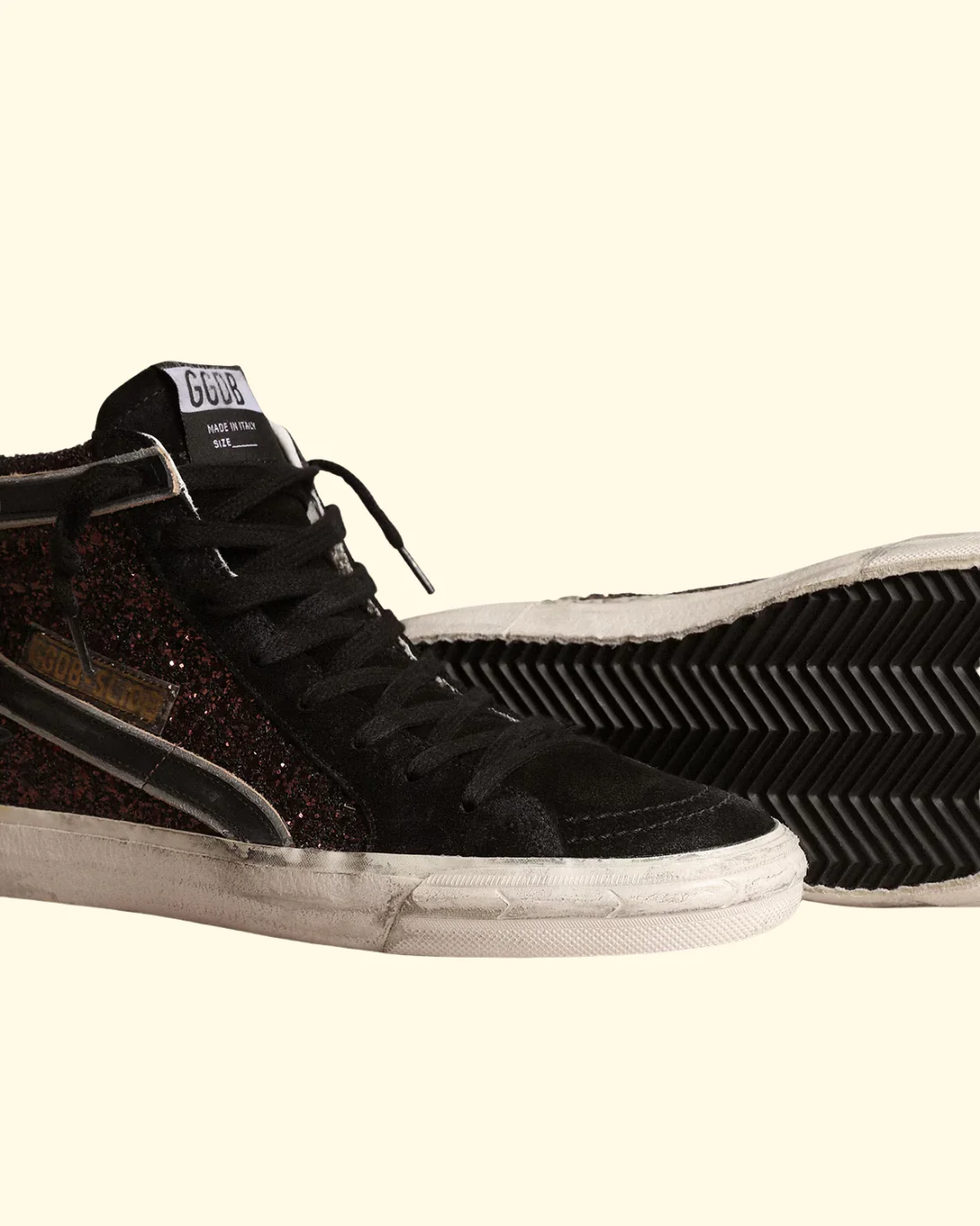 Slide Glitter Star & Wave | Coffee/Black - Image 3