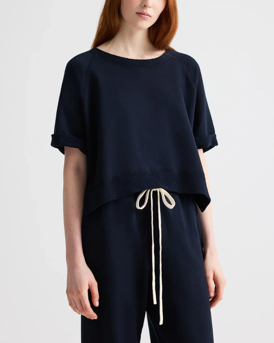 Slouchy Rolled Tee | Midnight - Image 2