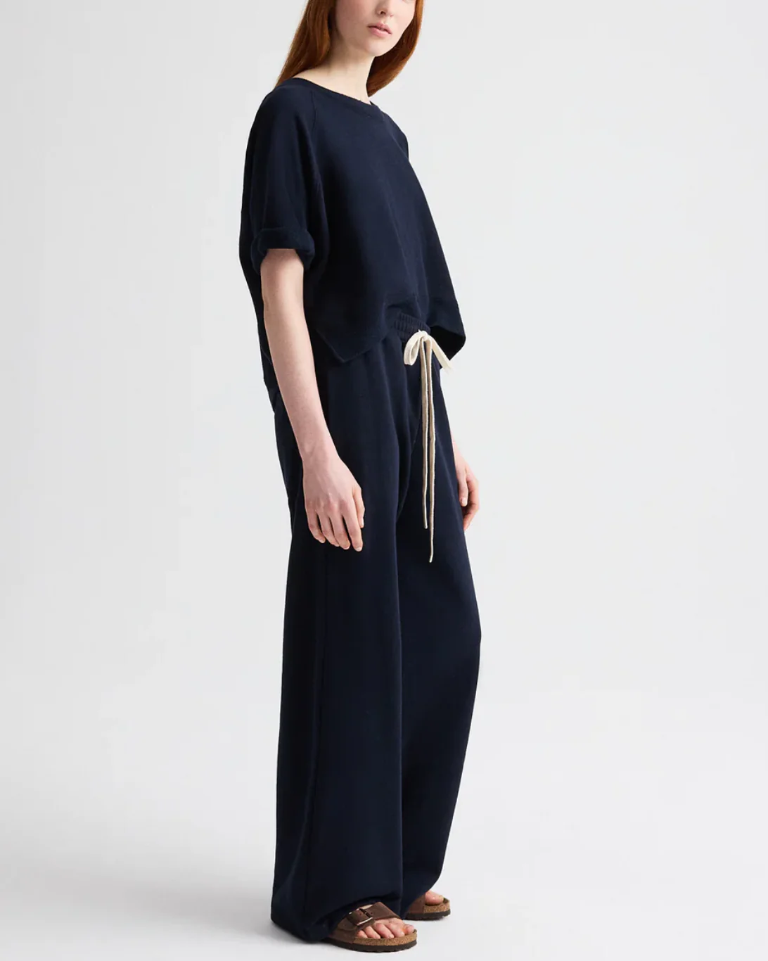 Slouchy Rolled Tee | Midnight - Image 5
