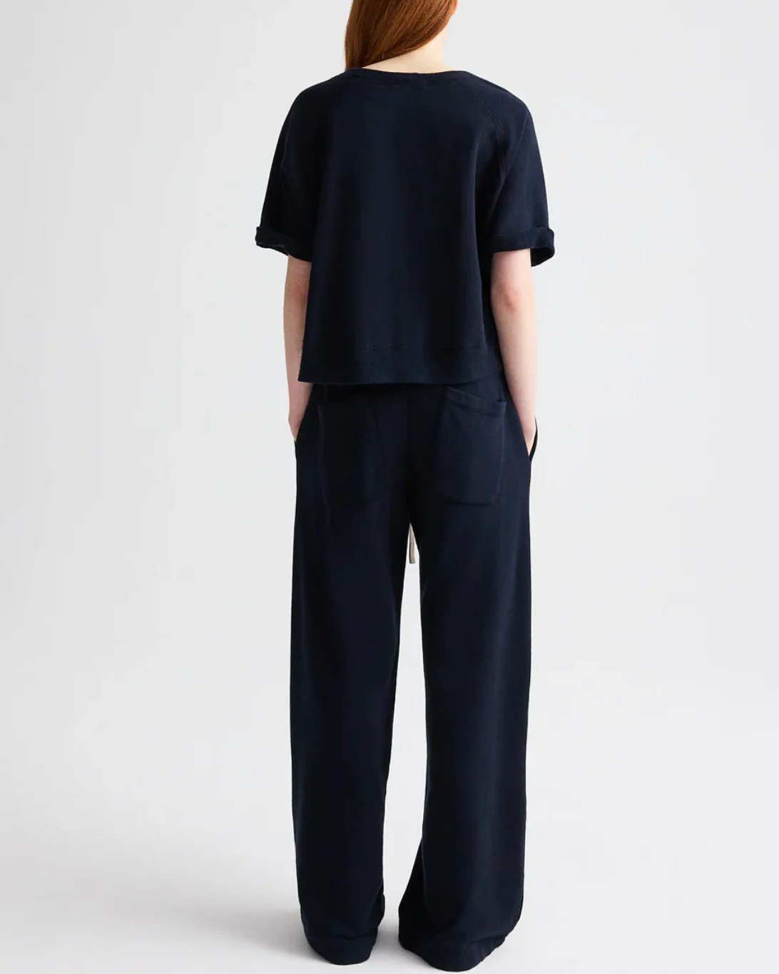 Slouchy Rolled Tee | Midnight - Image 6