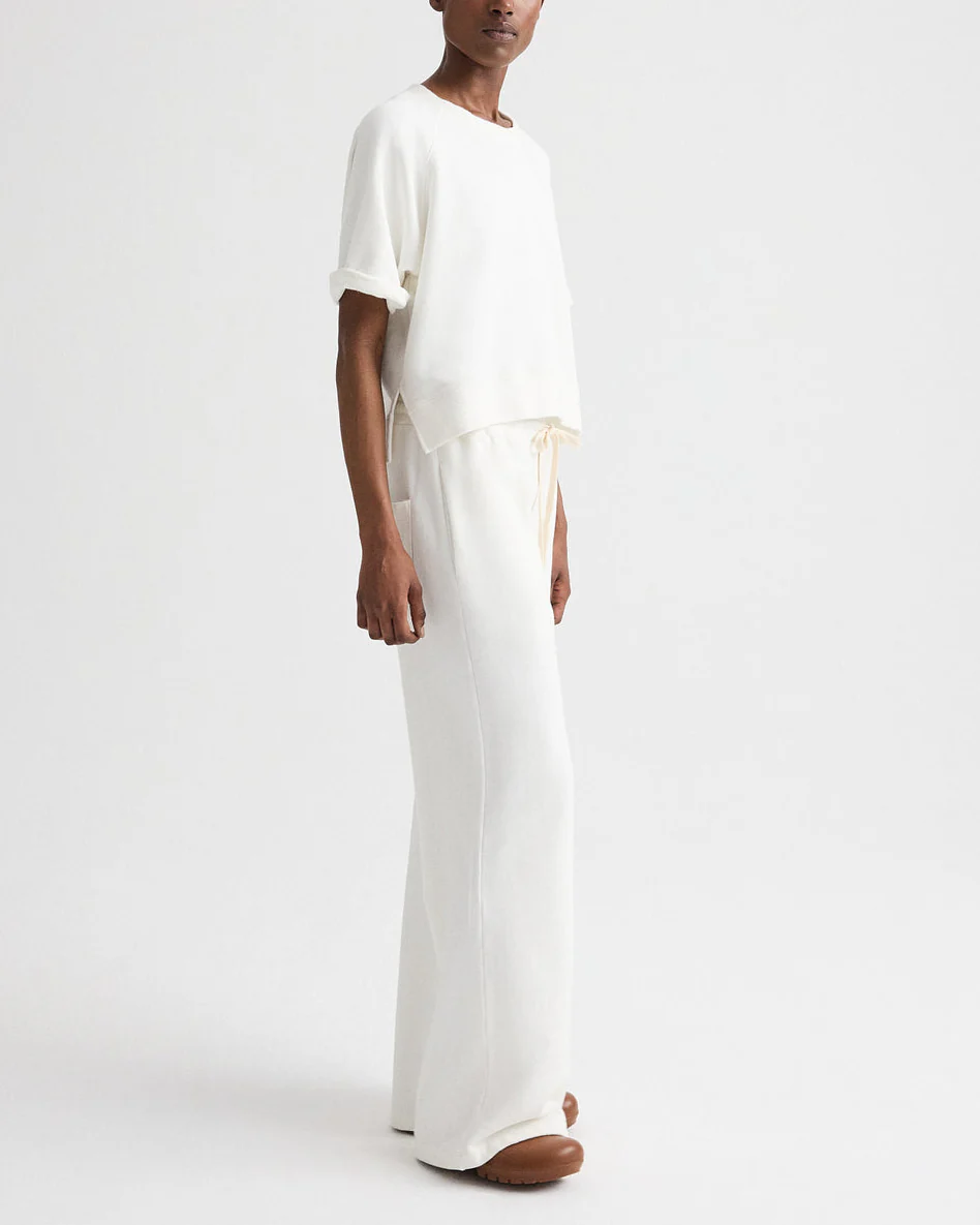 Slouchy Rolled Tee | White - Image 2
