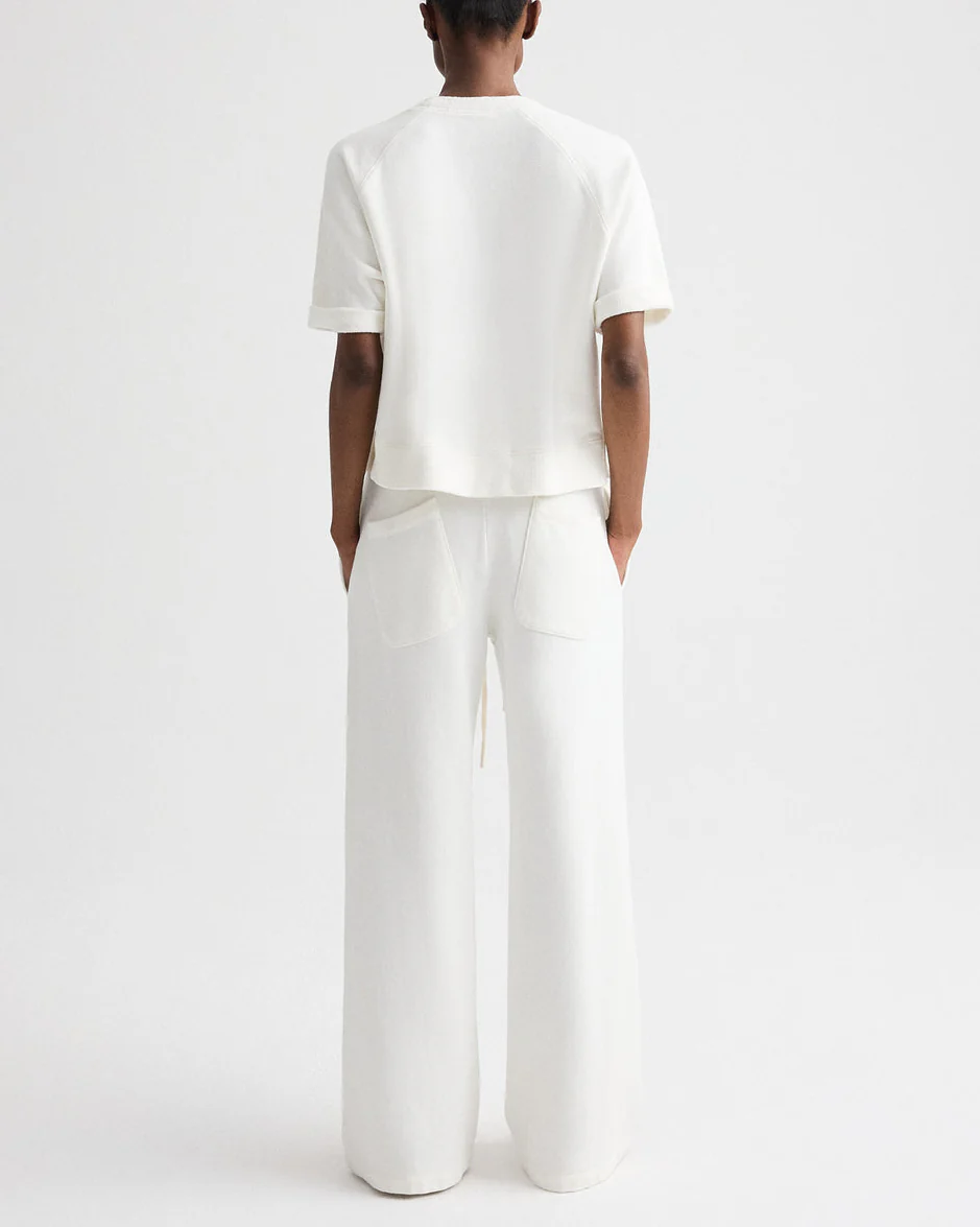 Slouchy Rolled Tee | White - Image 4