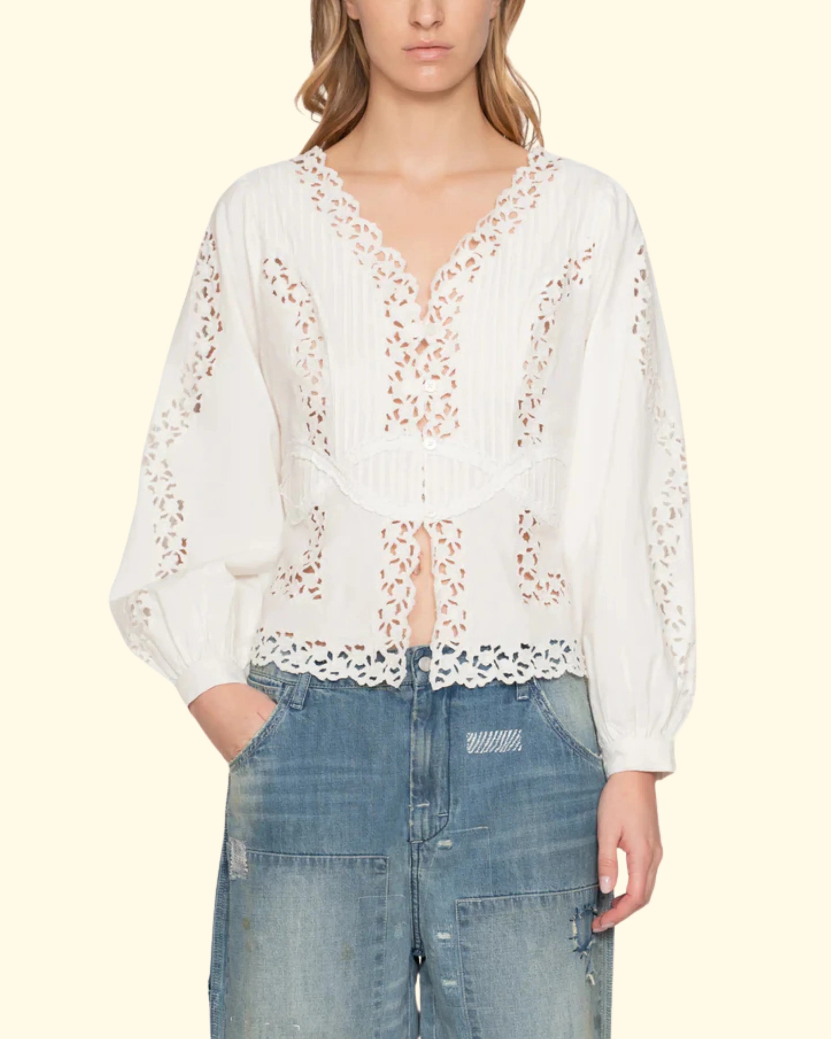 Sofia Blouse | Cream