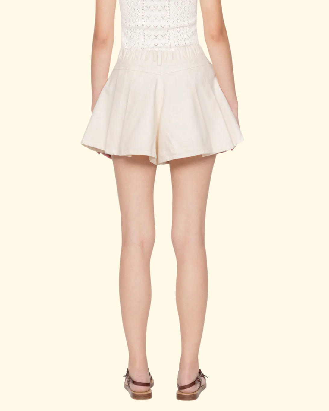 Stasia Shorts | Cream - Image 3