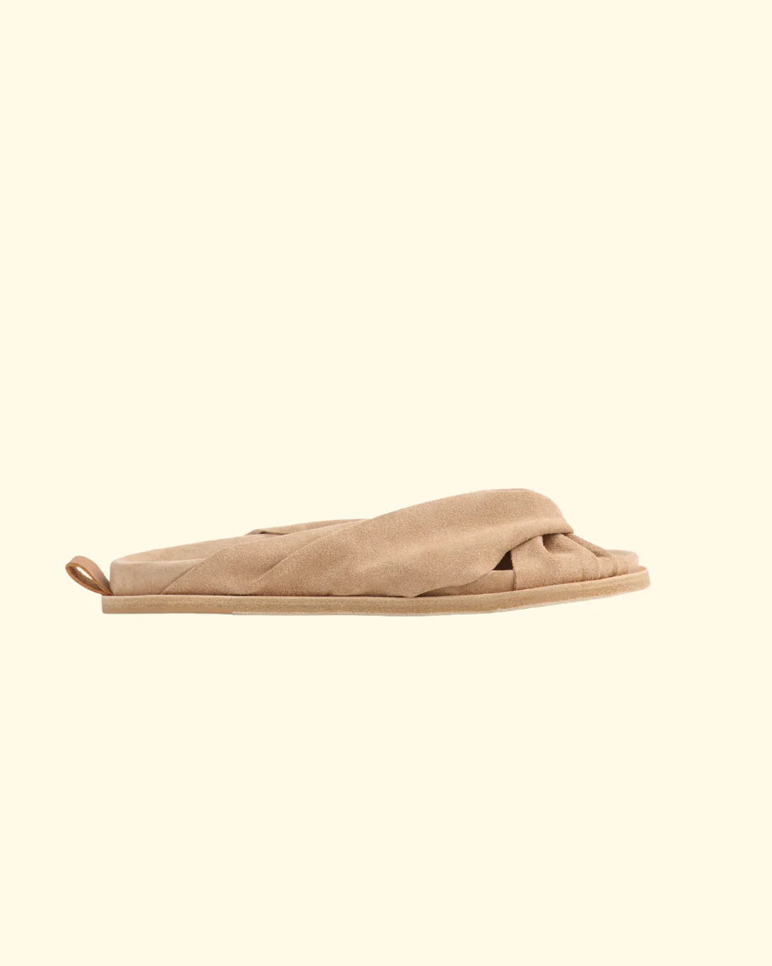 Suede Crossed Sandals | Sand - Image 2