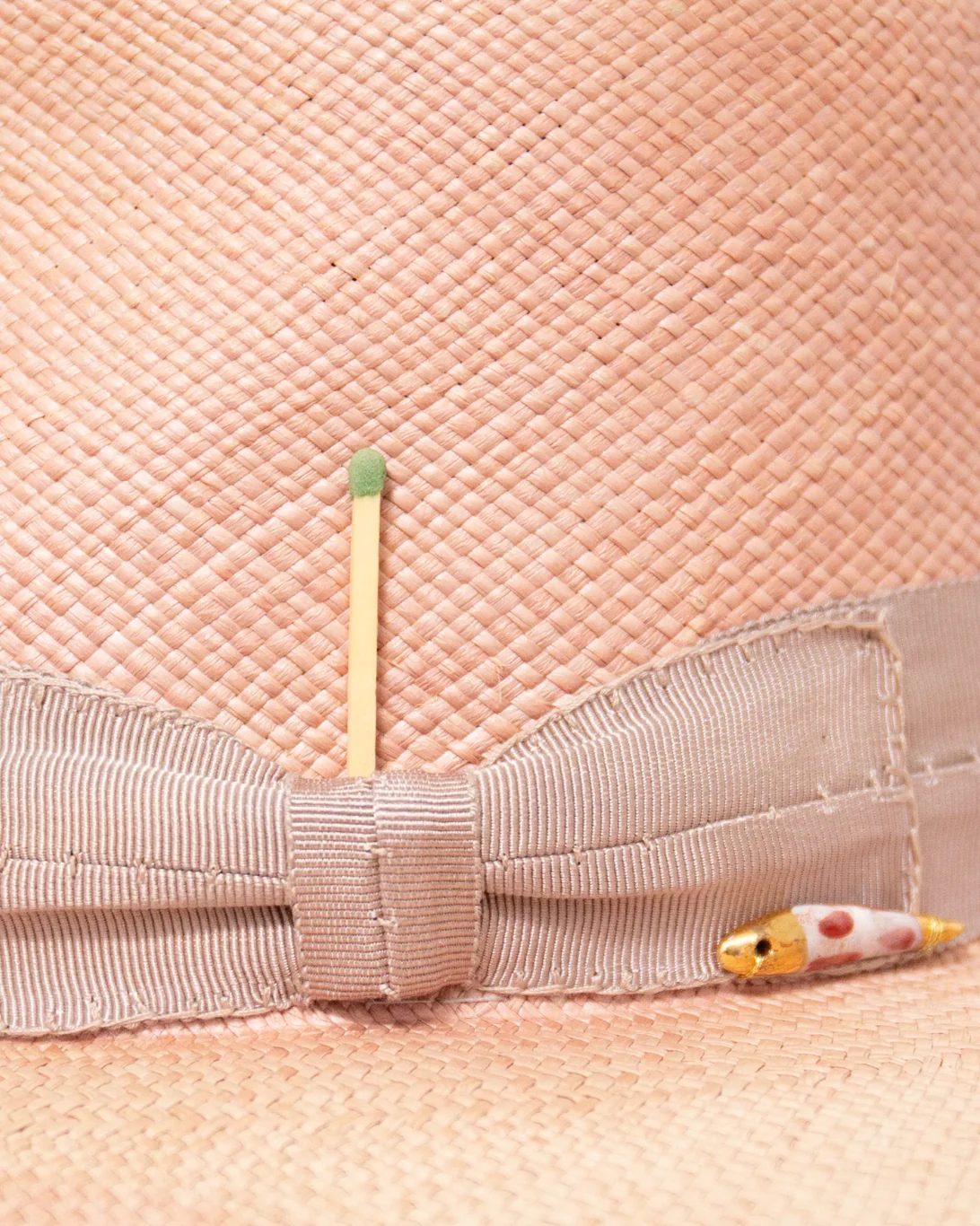 Sun Bleach Straw Hat | Dusty Rose - Image 4
