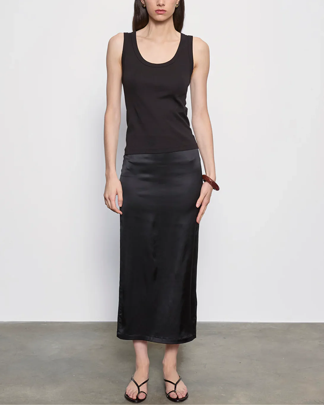 Supima Baby Rib Tank | Black