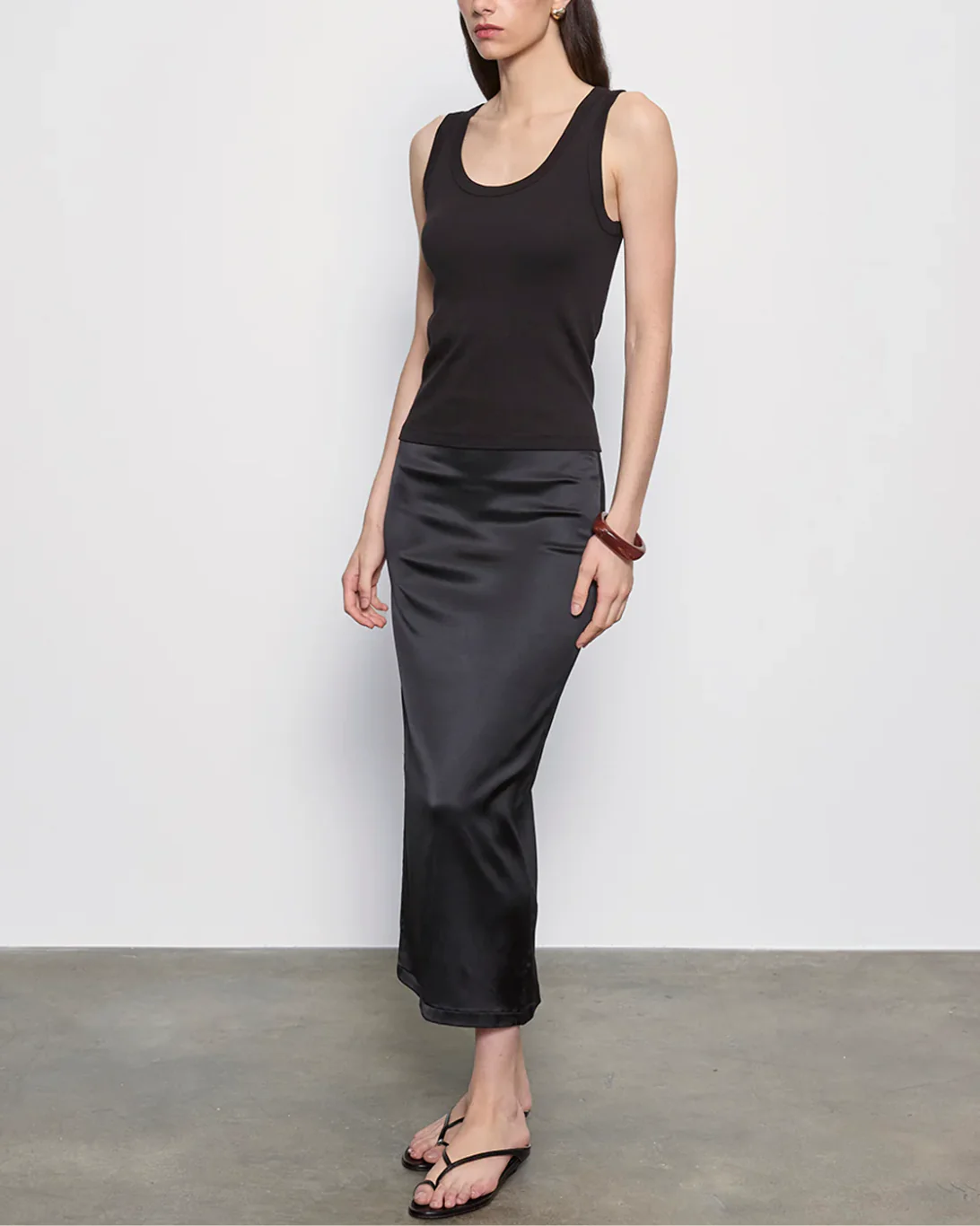 Supima Baby Rib Tank | Black - Image 3