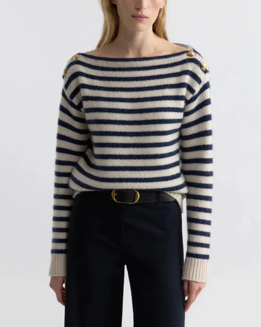 Tandy Sweater | Ivory/Marine - Image 2