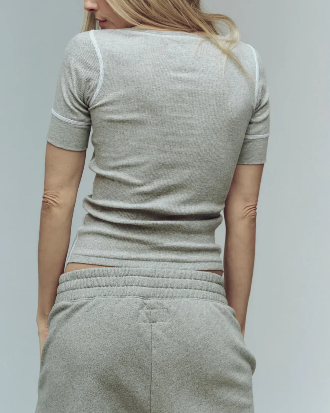 The Baby Rib Ballet Tee | Heather Grey - Image 4