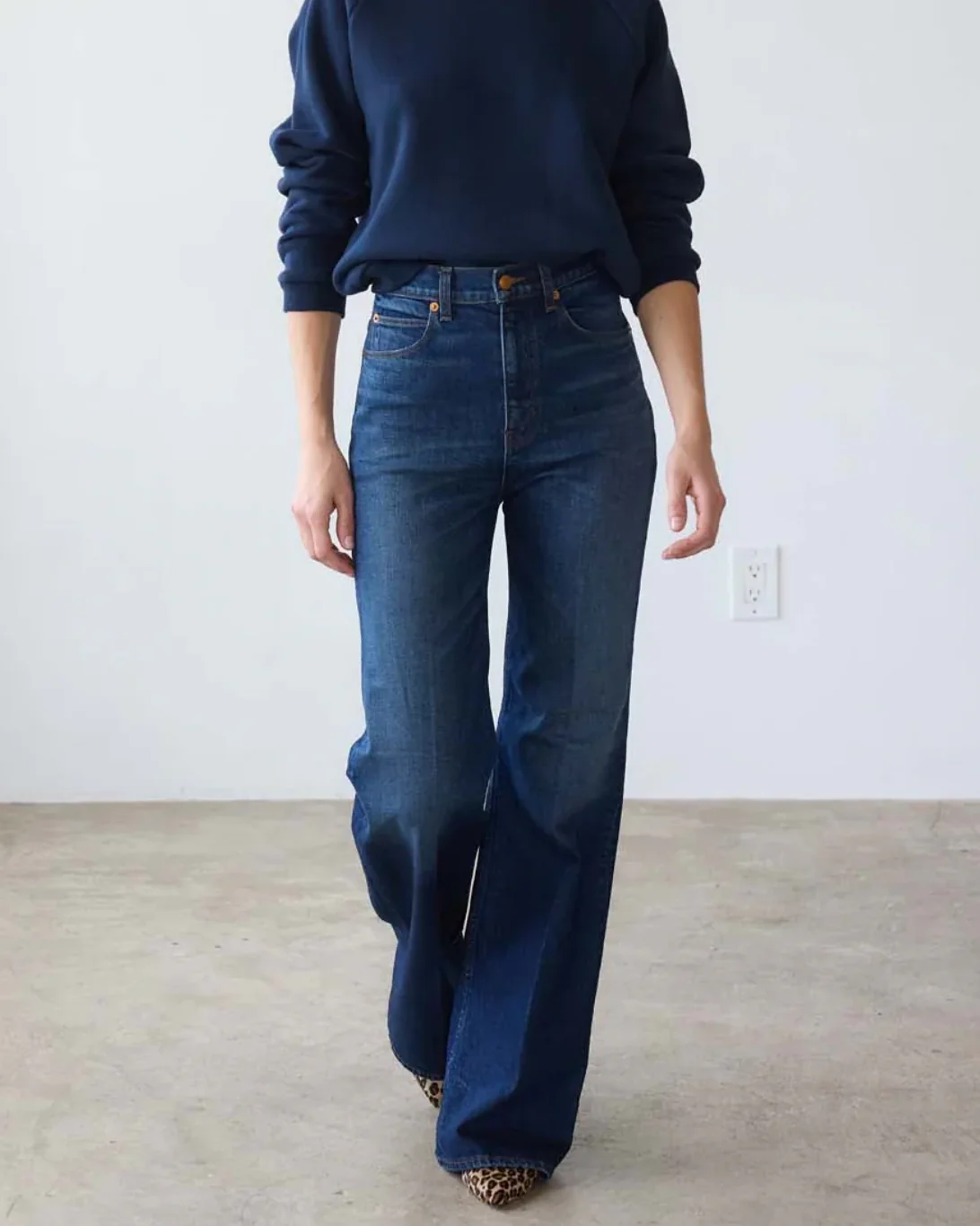The Crease Jean | Distressed Dark - Image 4