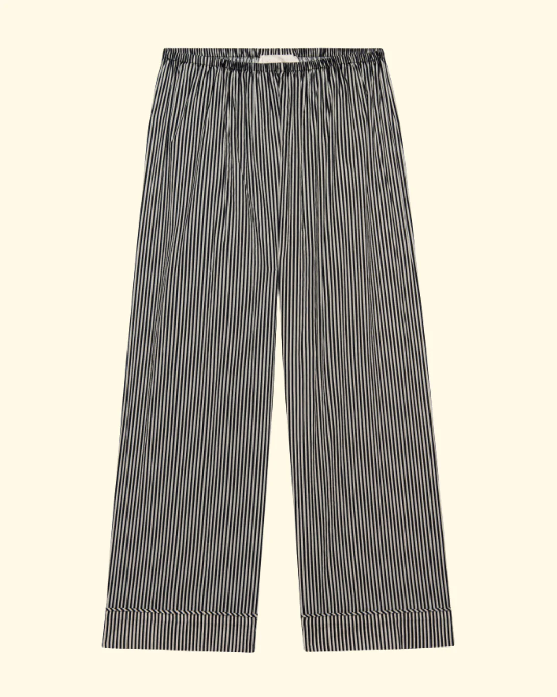 The Easy Sleep Pant | Black and Cream Stripe