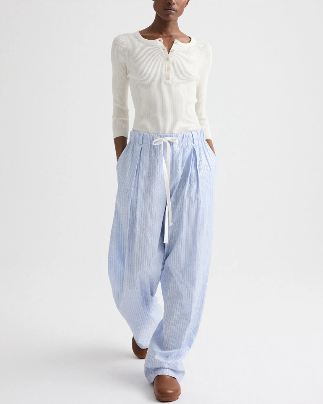 The Henley Top | Ivory