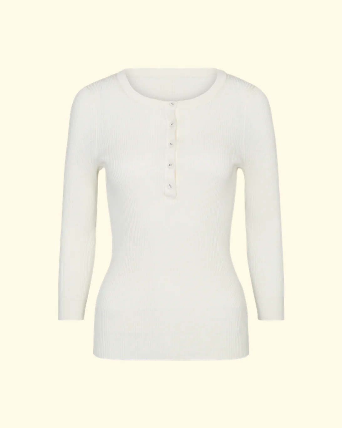 The Henley Top | Ivory - Image 6