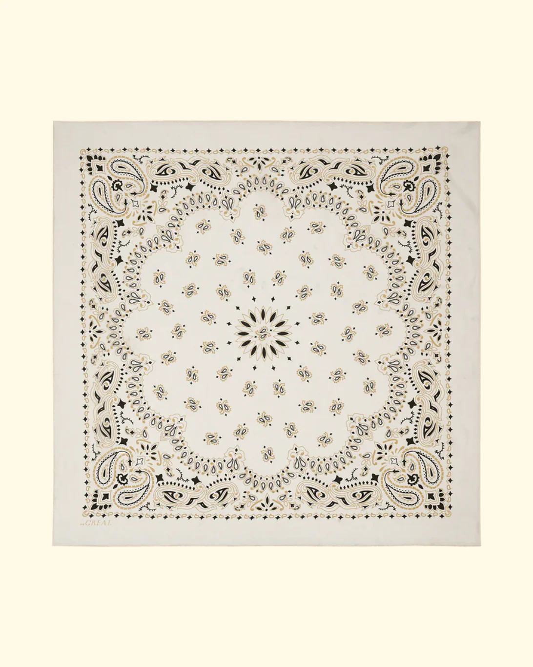 The Silk Bandana | Cream