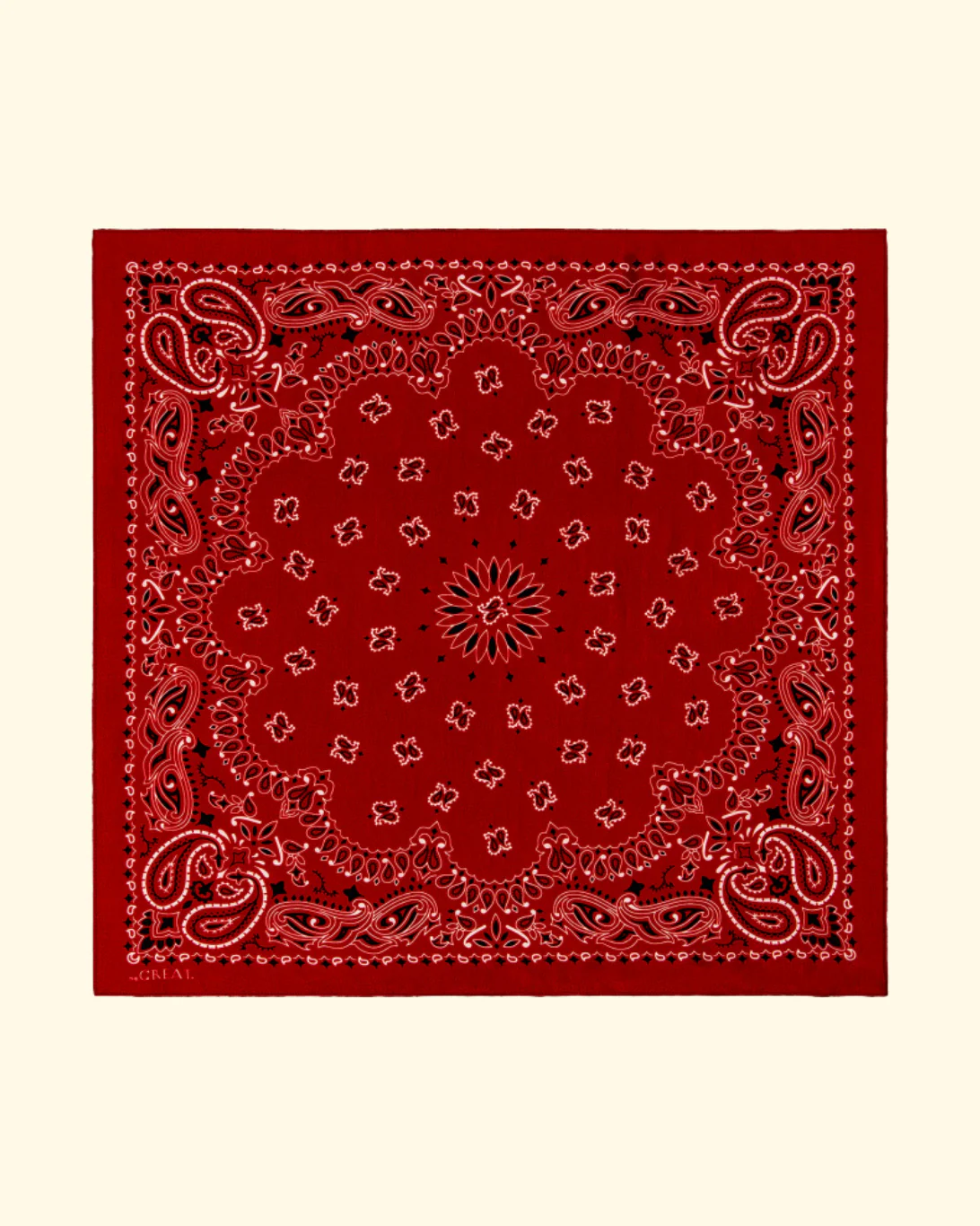 The Silk Bandana | True Red