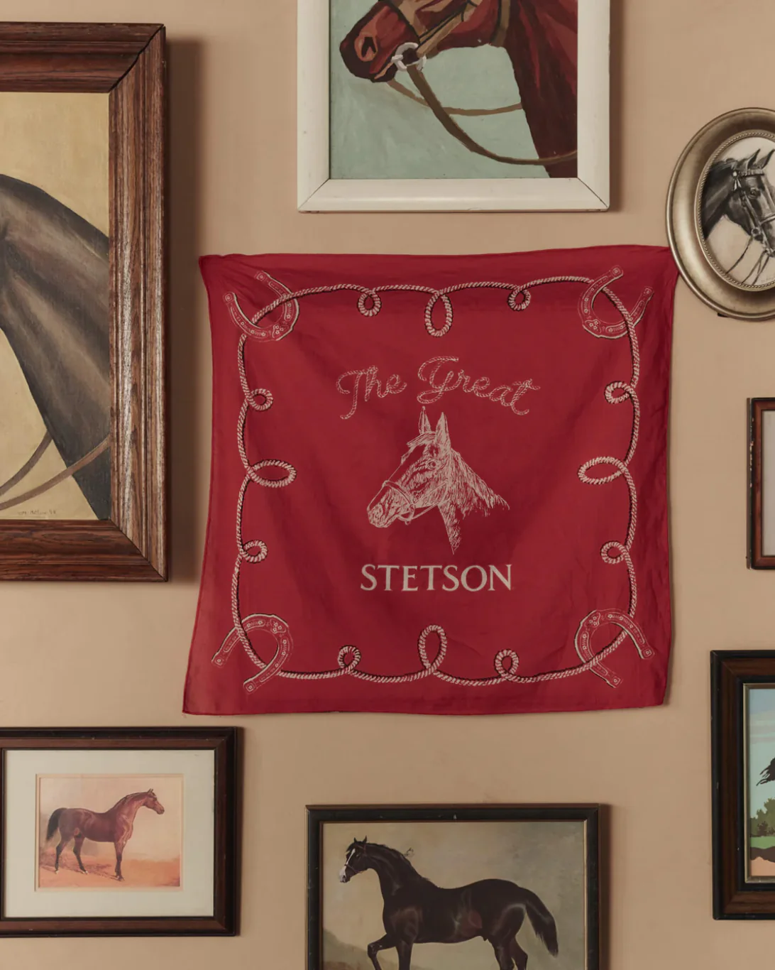 The Stetson Western Bandana | Red - Image 2