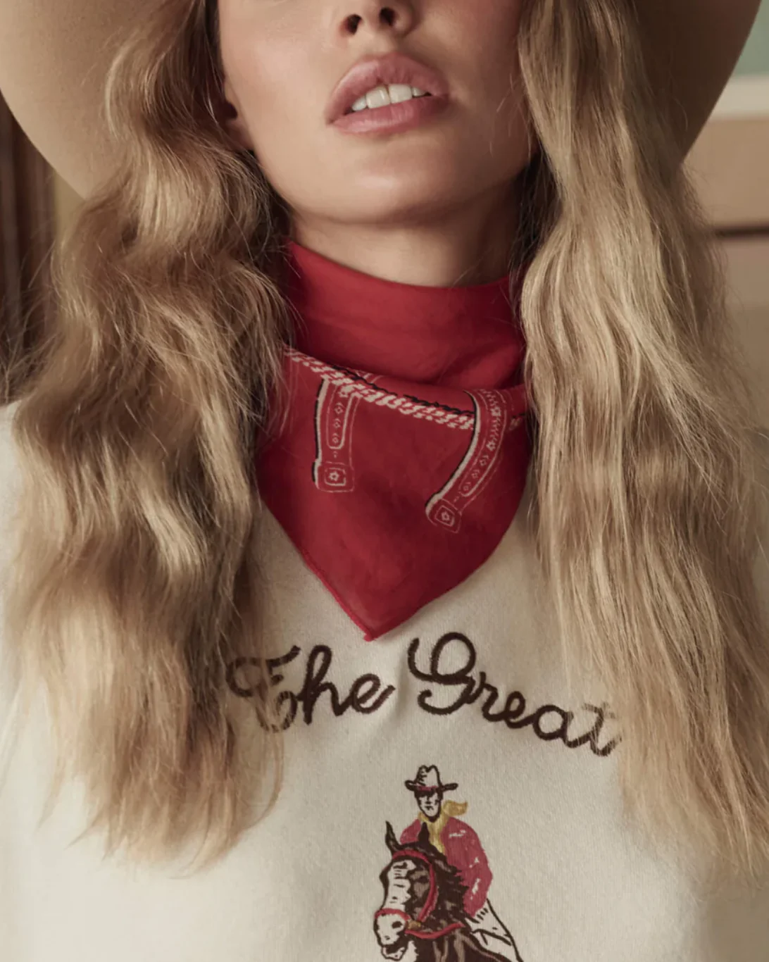 The Stetson Western Bandana | Red - Image 3