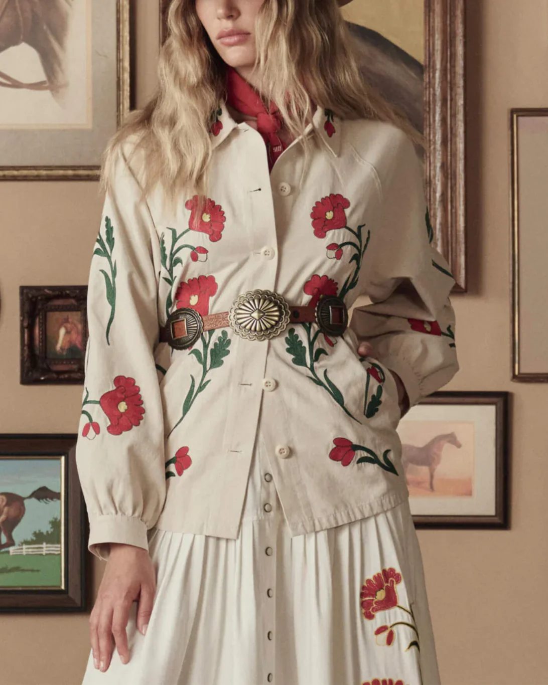 The Stetson Western Bandana | Red - Image 4