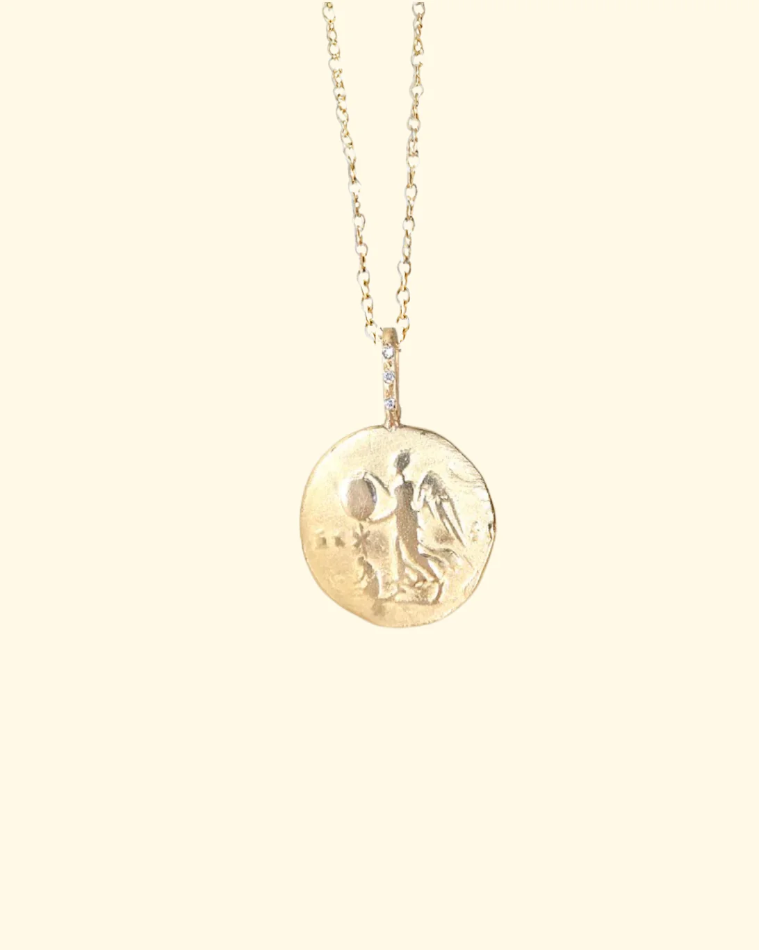 The Woman Zodiac Virgo | 14k Yellow Gold