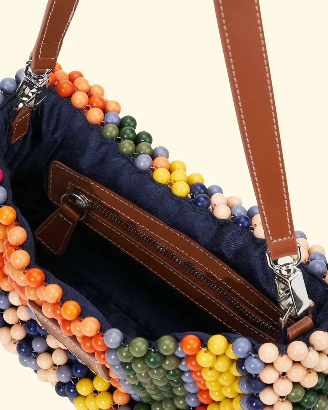 Timmy Convertible Shoulder Bag | Multi Bayadere Stripe - Image 5