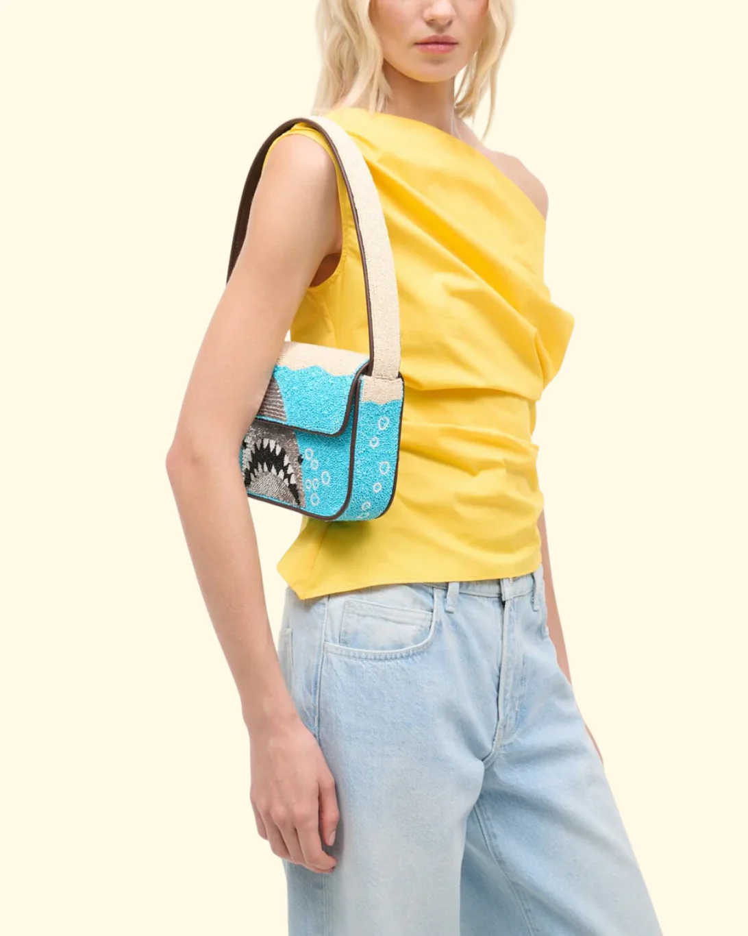 Tommy Beaded Bag | Great White - Image 4