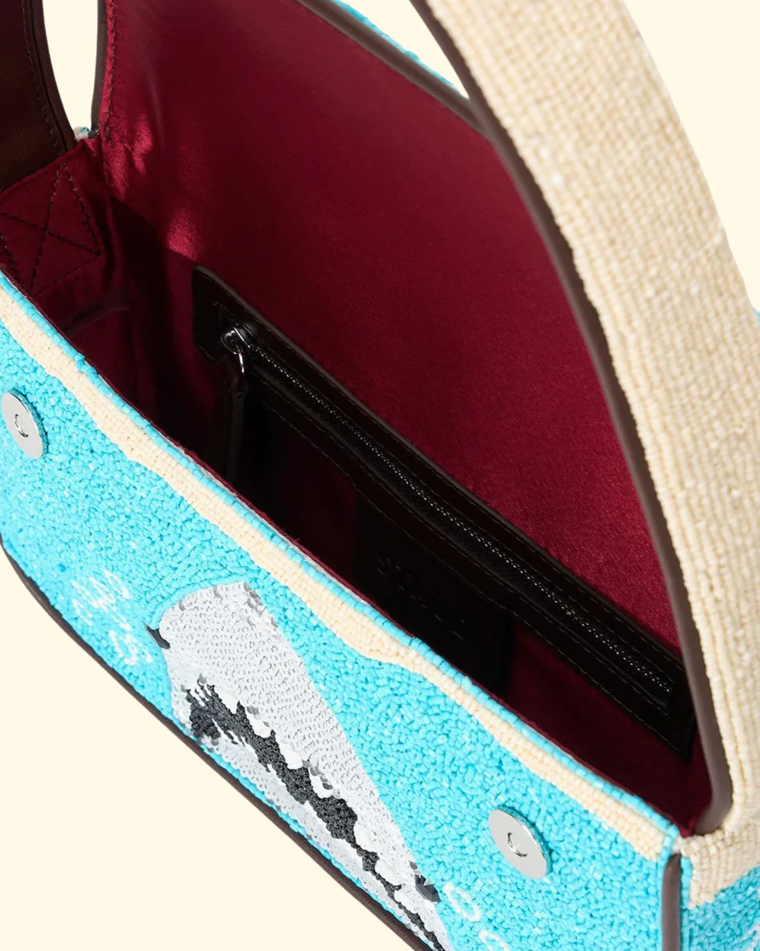 Tommy Beaded Bag | Great White - Image 5